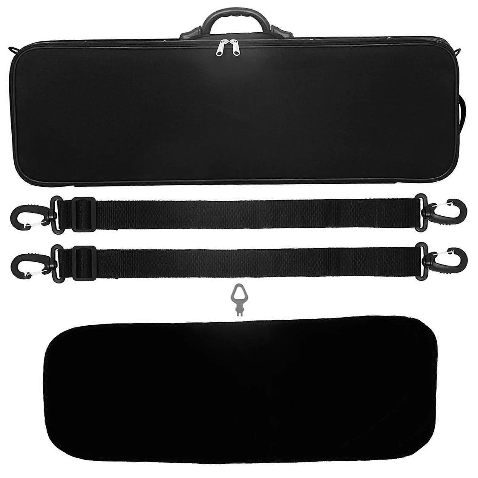 Waterproof 4/4 Violin Case with Hygrometer, Dual Bow Storage and Shoulder Straps