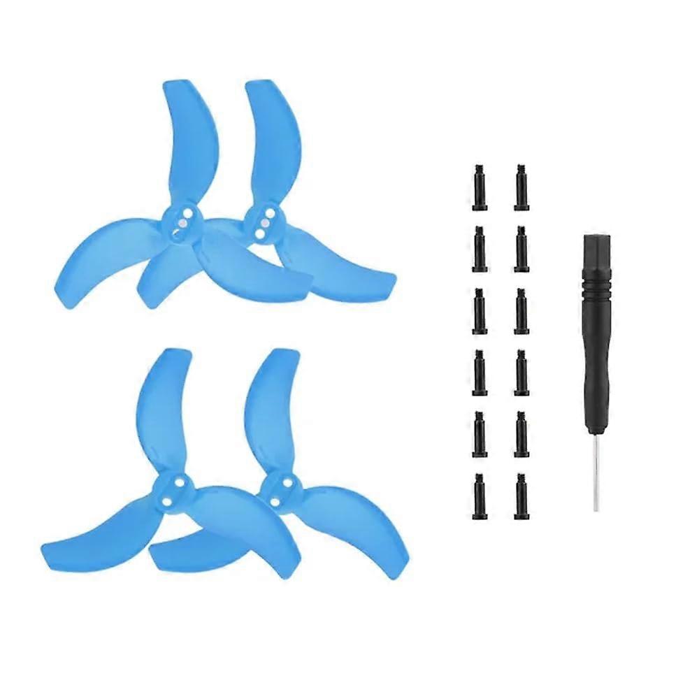 Lightweight Blue Replacement Blades for Avata 2 Drone with Efficient Thrust Design 4pcs
