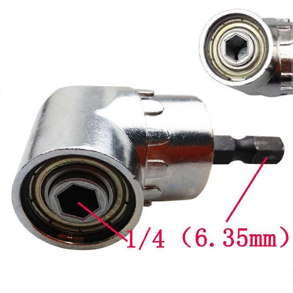 Screw Driver Bit Elbow Shape Electric Drill Converter For Maintenance Work Professionals 6x3.2x6CM Adjustable Angle 1Set