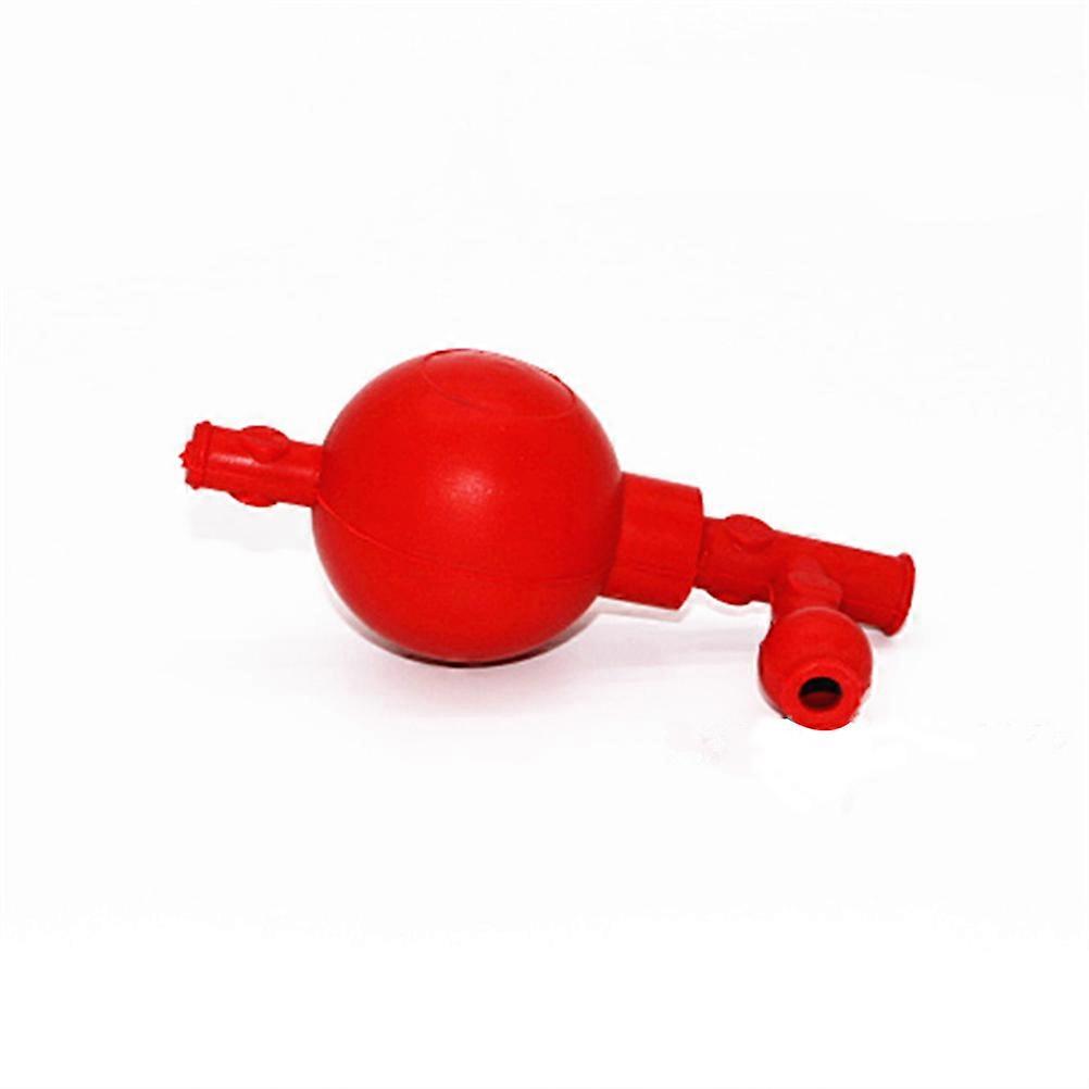 Three-Way Pipette Filler Accessory for Quantitative Laboratory Red