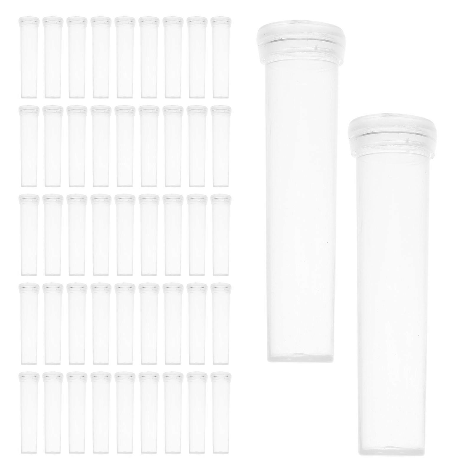Transparent Plastic Floral Tubes for Flower Hydration 100Pcs Clear Planters