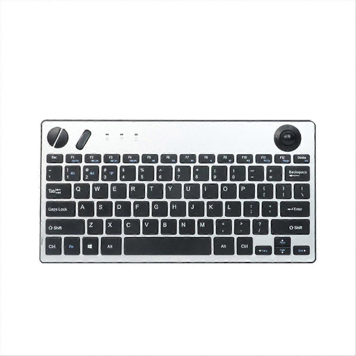 Wireless Mini Trackball Keyboard,78-Key,Bluetooth Keyboard