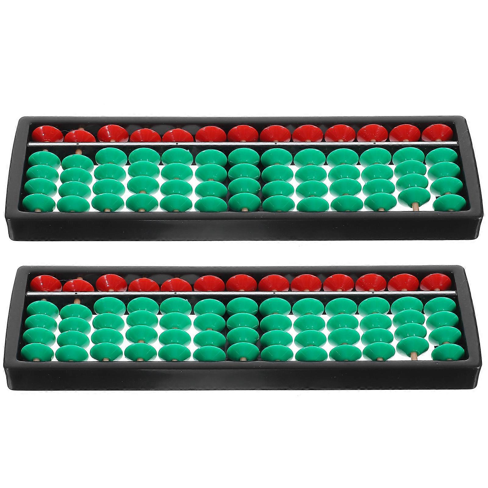 Chinese Plastic Abacus for Counting 6Pcs Math Learning Educational Abacus Set