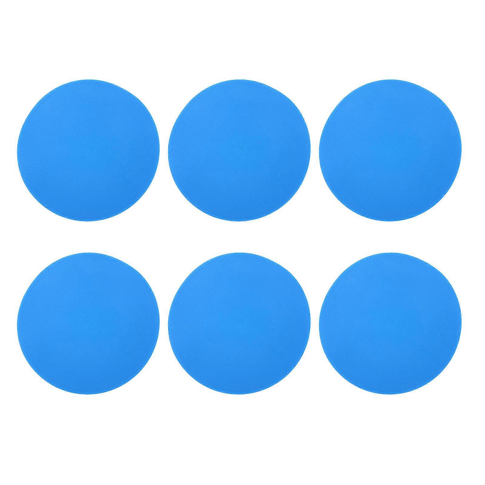Football Training Discs Markers for Agility Practice 6Pcs Blue