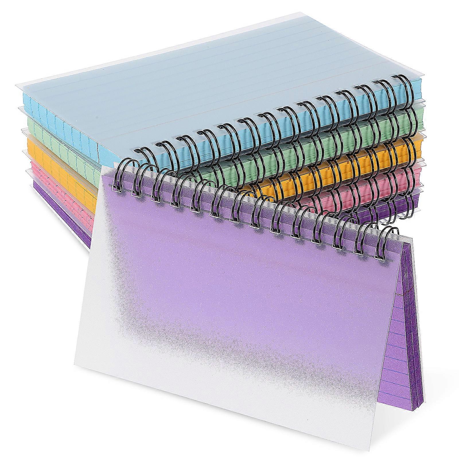 Assorted Color Index Cards Notepads for Writing 5Pcs Paper Office Study