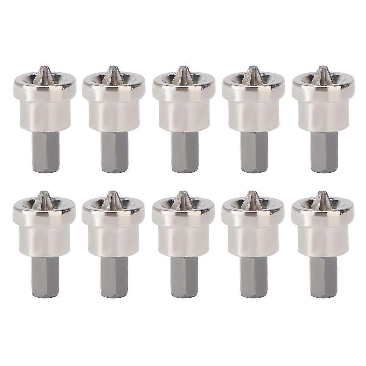 10pcs PH2 Hex Drywall Dimpler Bits Drilling Bits Depth Stop Plasterboard Screws Locating Screwdriver Bits