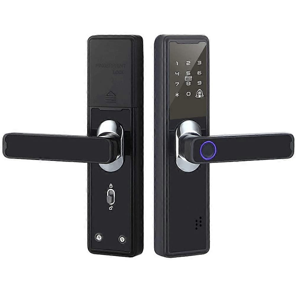 Smart Fingerprint Door Lock 22x160 with IC Card, Password Code, Remote Control and Key Backup