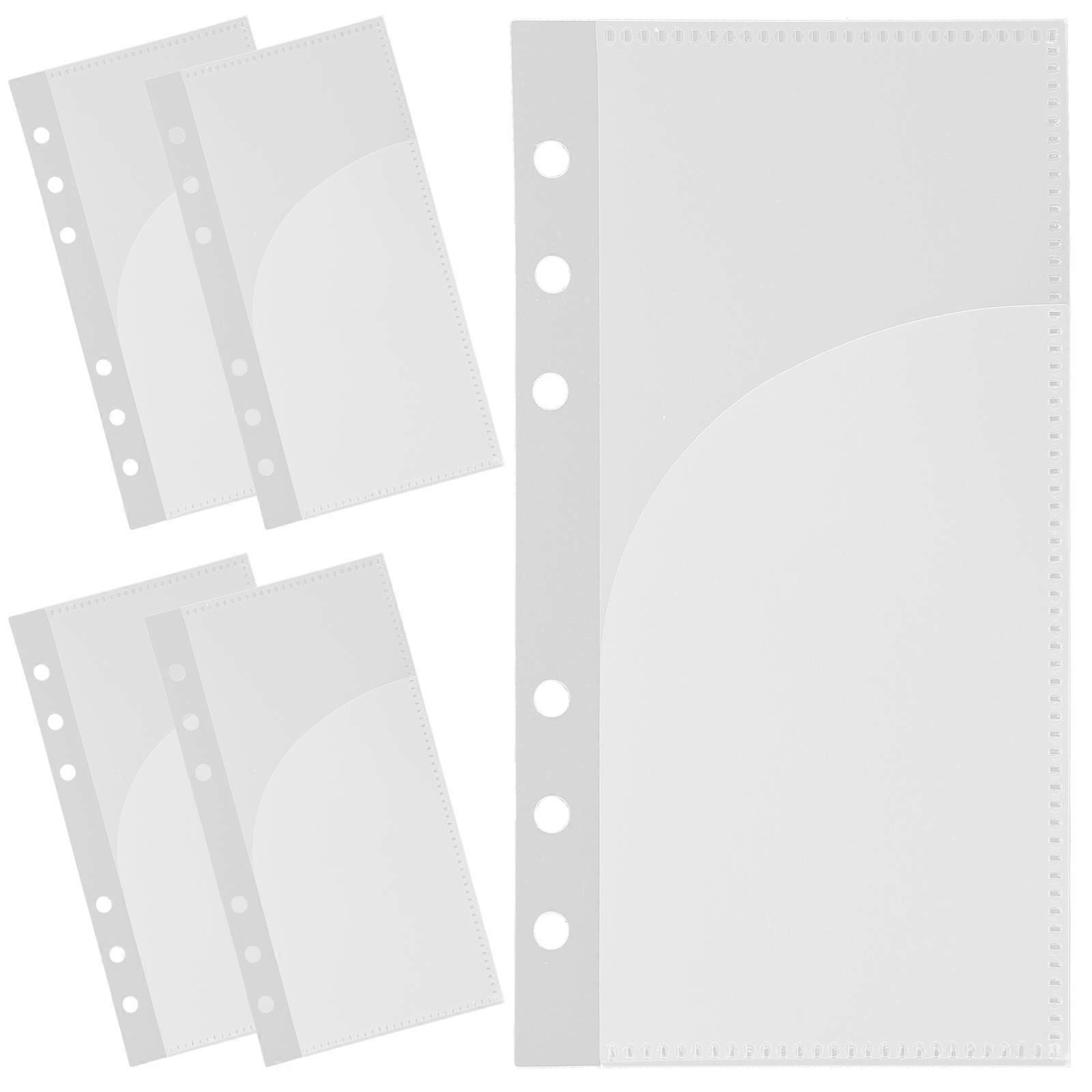 Budget Binder Inserts for Storage Portable Binder Pockets 20Pcs Transparent PP