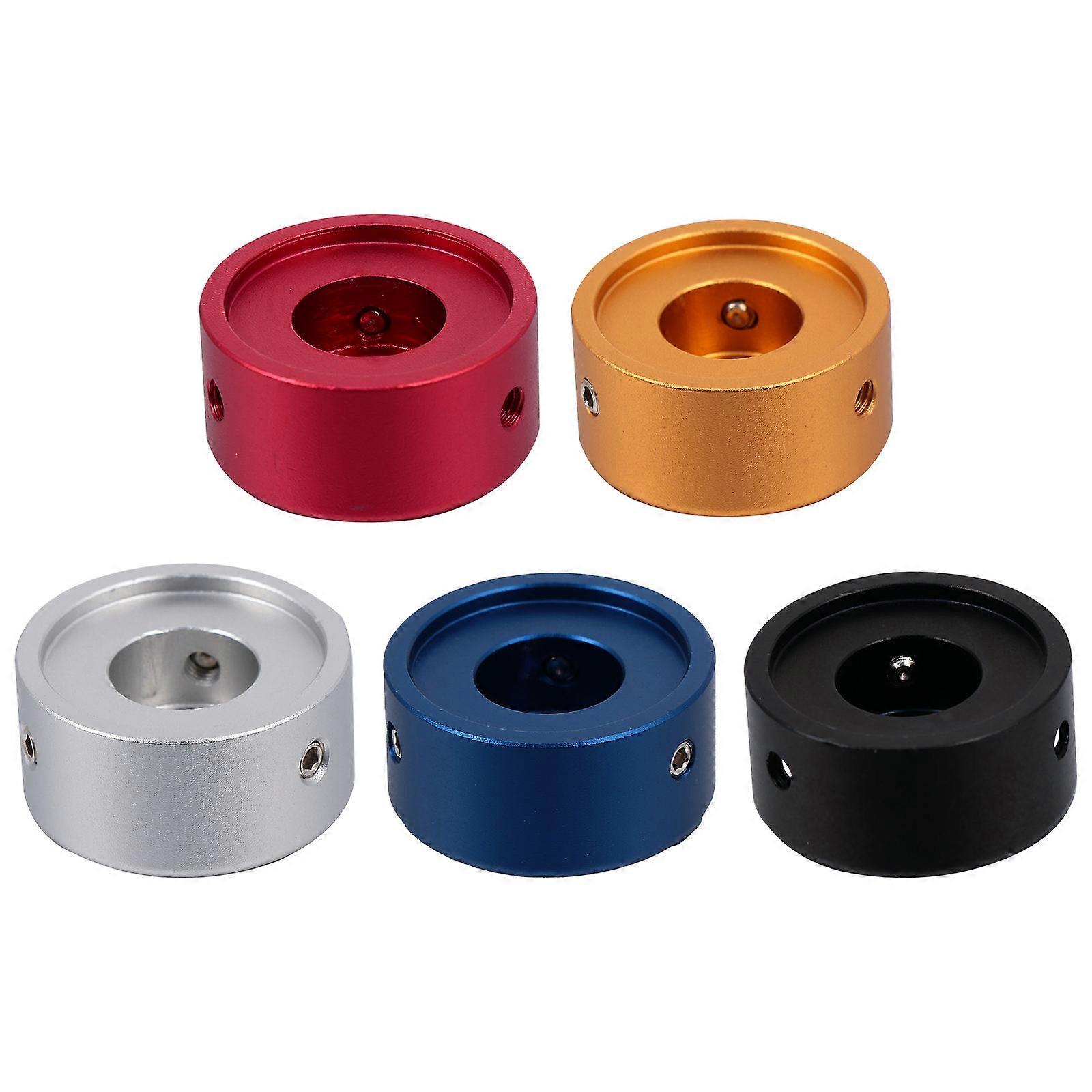 5 Sets Pedal Footswitch Topper with Rubber Insert Screw Footswitch Protector