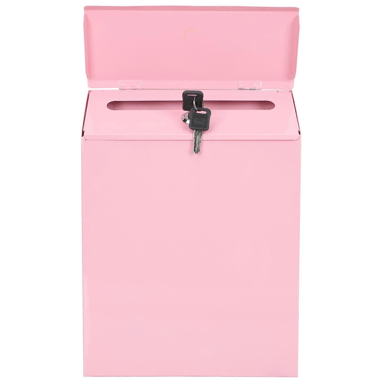 Iron Wall-Mounted Mail Box for Storage Household Letter Box Multi-Function