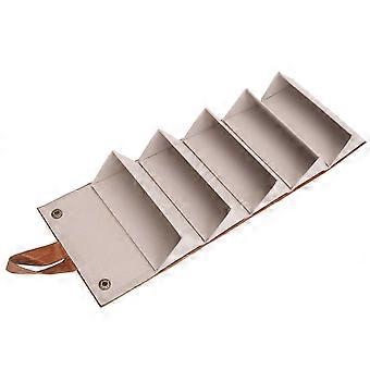 Glasses Storage Box High Capacity Waterproof Foldable Eyeglasses Storage Case with 5 Slots compatible with Travel