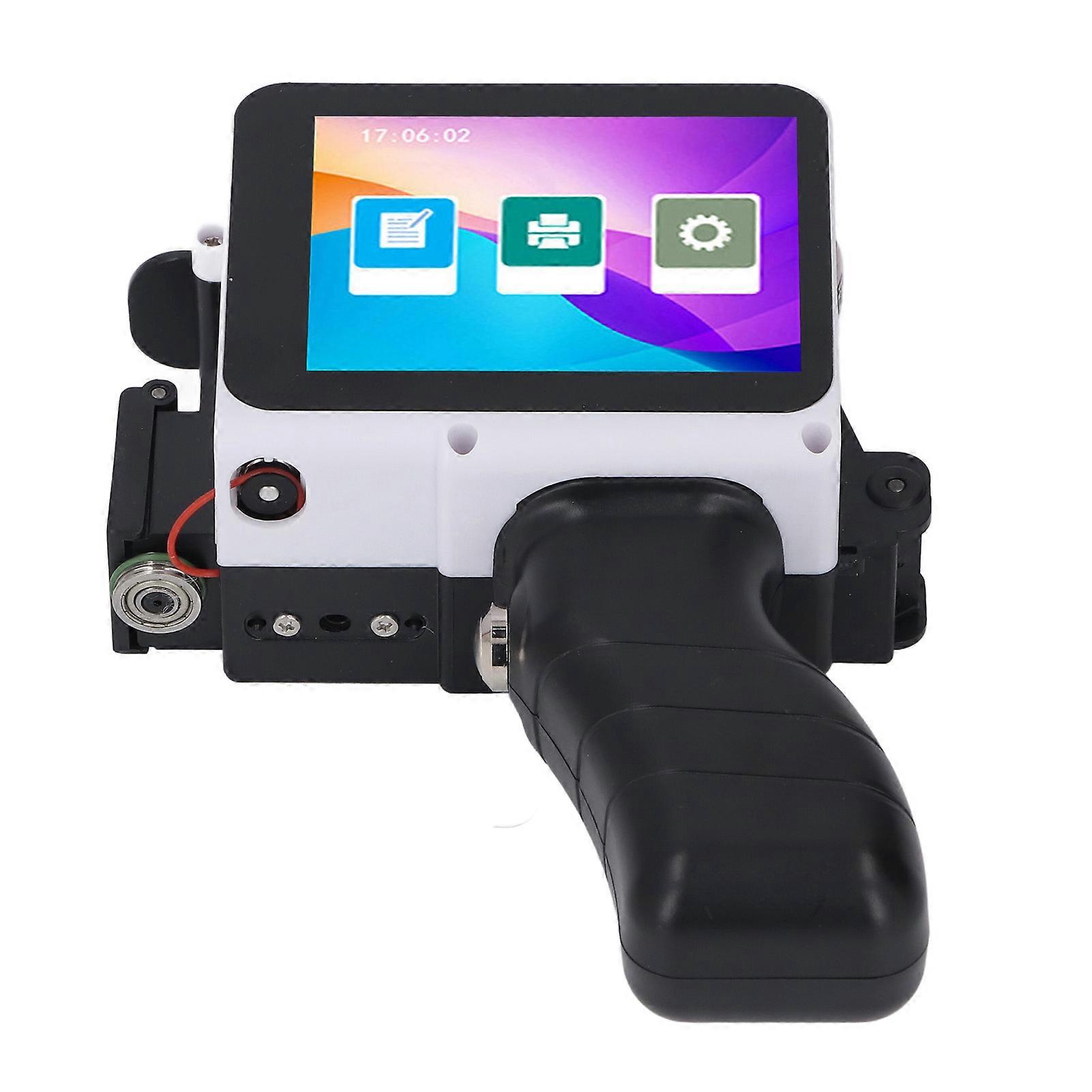 Handheld Printer 12.7mm Inkjet Printing Machine for Barcode Date Label Batch Number Support Multi Languages Materials