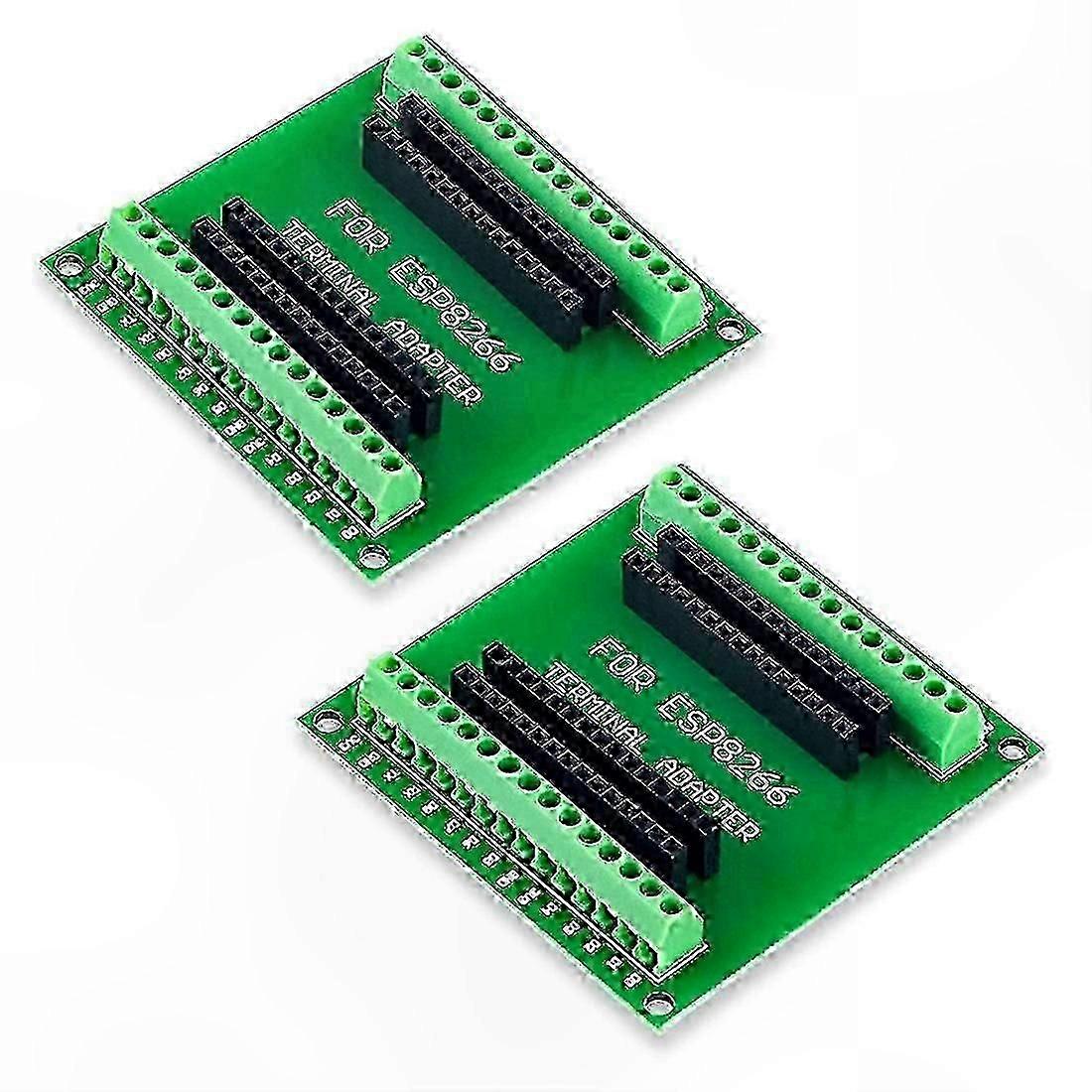2-Pack ESP8266 GPIO Expansion Board compatible with ESP-12E NodeMCU-Compatible Development Kits