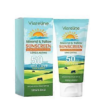 Mineralische und Talg-Sonnencreme, LSF 50, UVA/UVB-Schutz, 100 g
