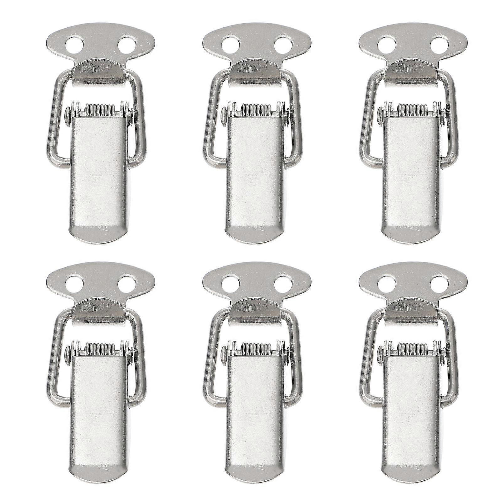 6 Sets Stainless Steel Toolbox Latch Spring Loaded Toggle Latch for Case Box