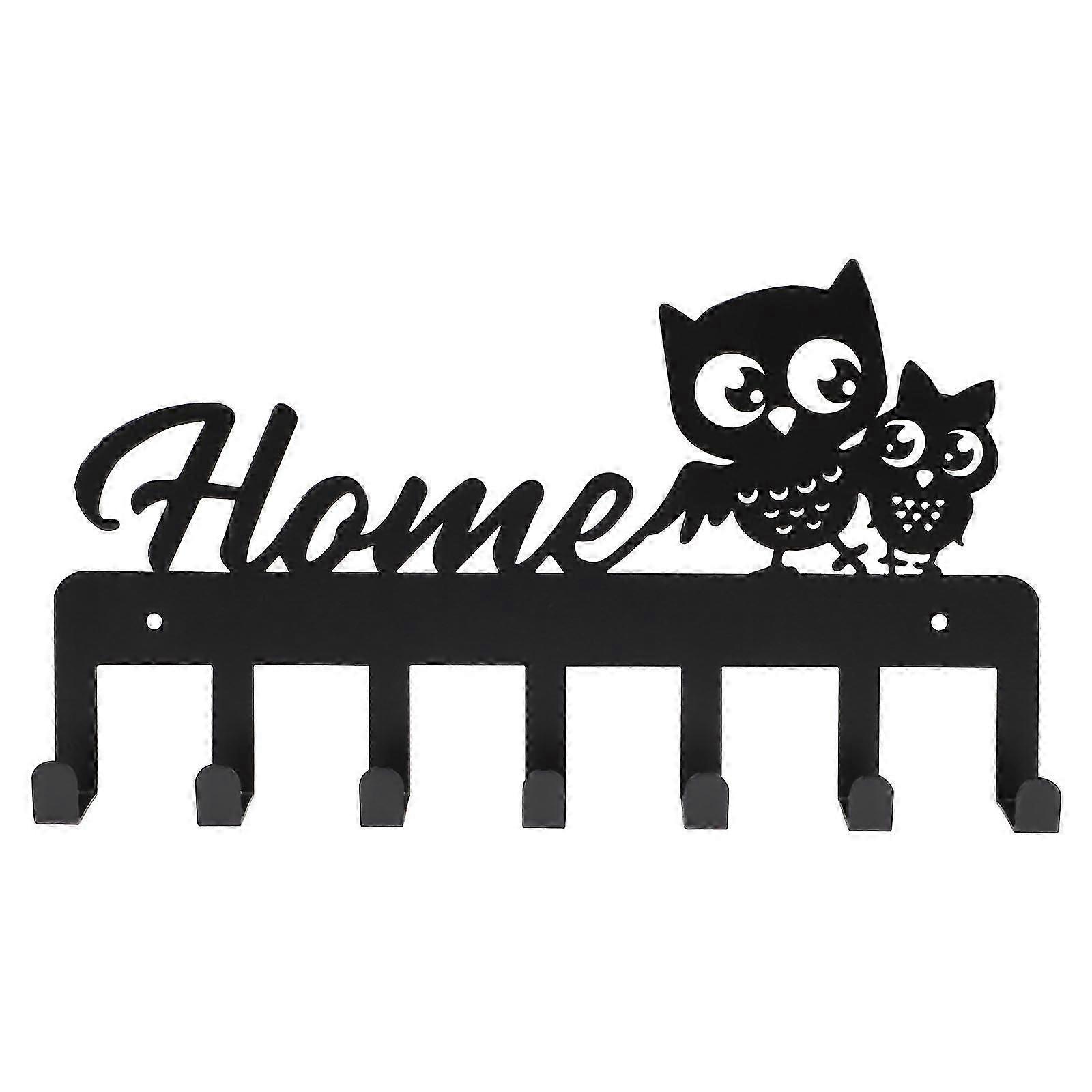 Cat Wall Hook Rack Iron for Storage Key Holder
