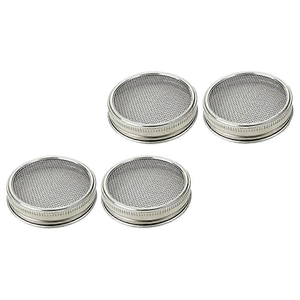4Pcs Household Sprouting Caps Versatile Sprouting Covers Stainless Filter Meshes
