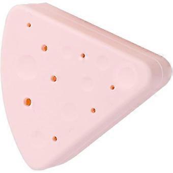 Dreieckiger Make-up-Schwammhalter, kompakte Aufbewahrungsbox für Kosmetikschwämme zum schnellen Trocknen, praktischer Organizer für Puderquasten.