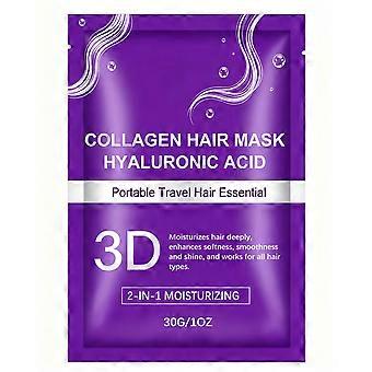 Collagen Infused Nourishing Hair Mask Softens Rough Tangled Strands To Achieve Sleek Shiny Hair, Used In Home Bathroom After Shampoo For Weekly Deep R