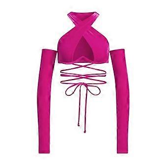 Top de bikini Adidas Originals para mujer con cordones cruzados