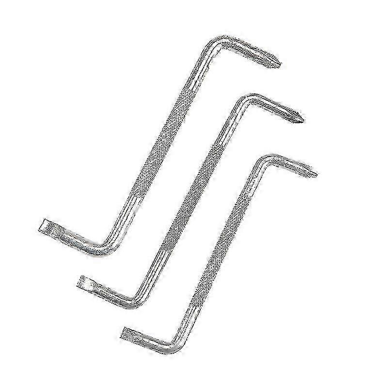 Angled screwdriver set - flat/cruciform - 3 pieces