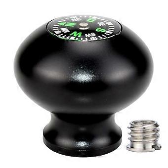Poignée de bâton de randonnée Kaesi haute résistance avec boussole Design ergonomique Forme ronde Trépied universel Monopode Bâton de randonnée Canne Poignée ronde Campi