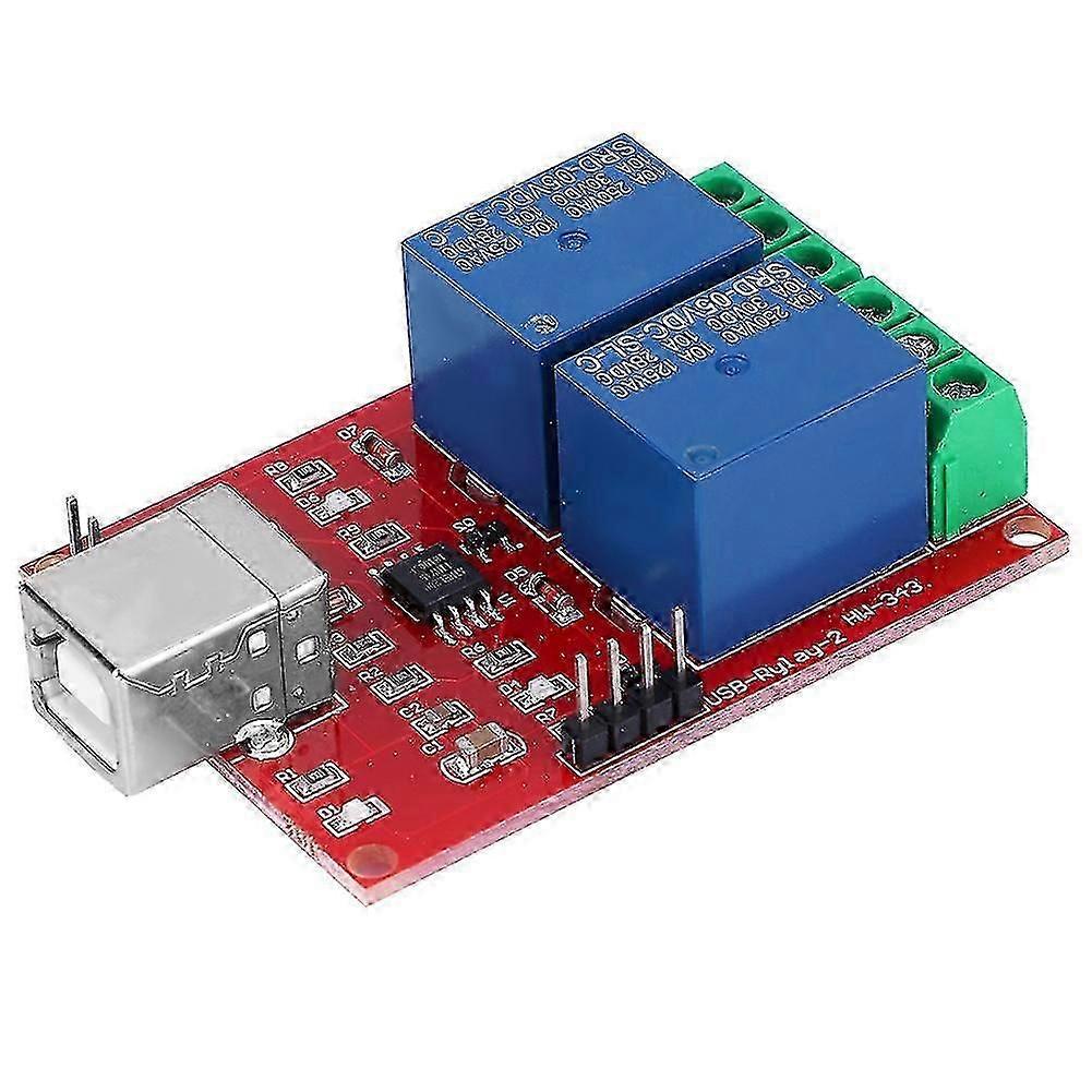 5V USB Control Switch 2 Channel Relay Module Computer PC Intelligent Control SwitchUSB Control Switch 26-27s 26-27
