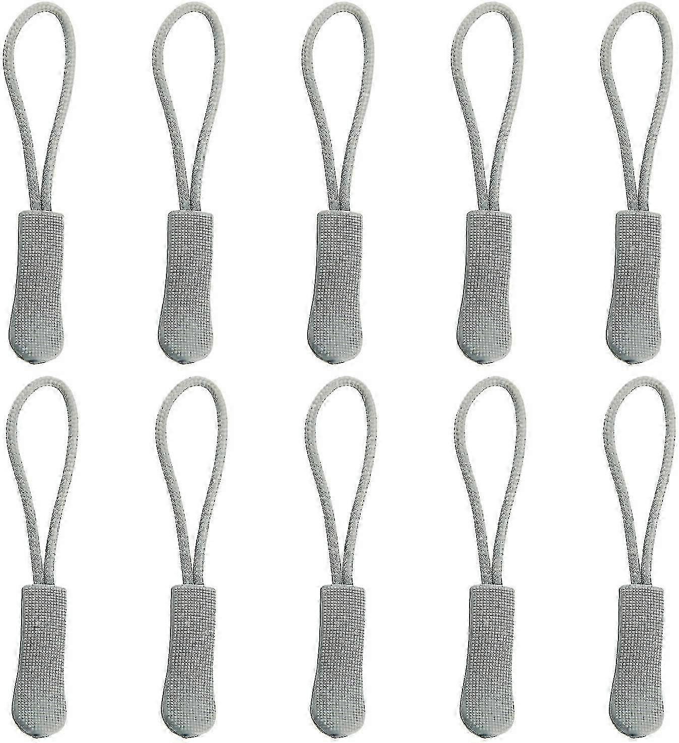 10pcs Replacement Zipper Pulls Orange Zipper Pull Cord Extender