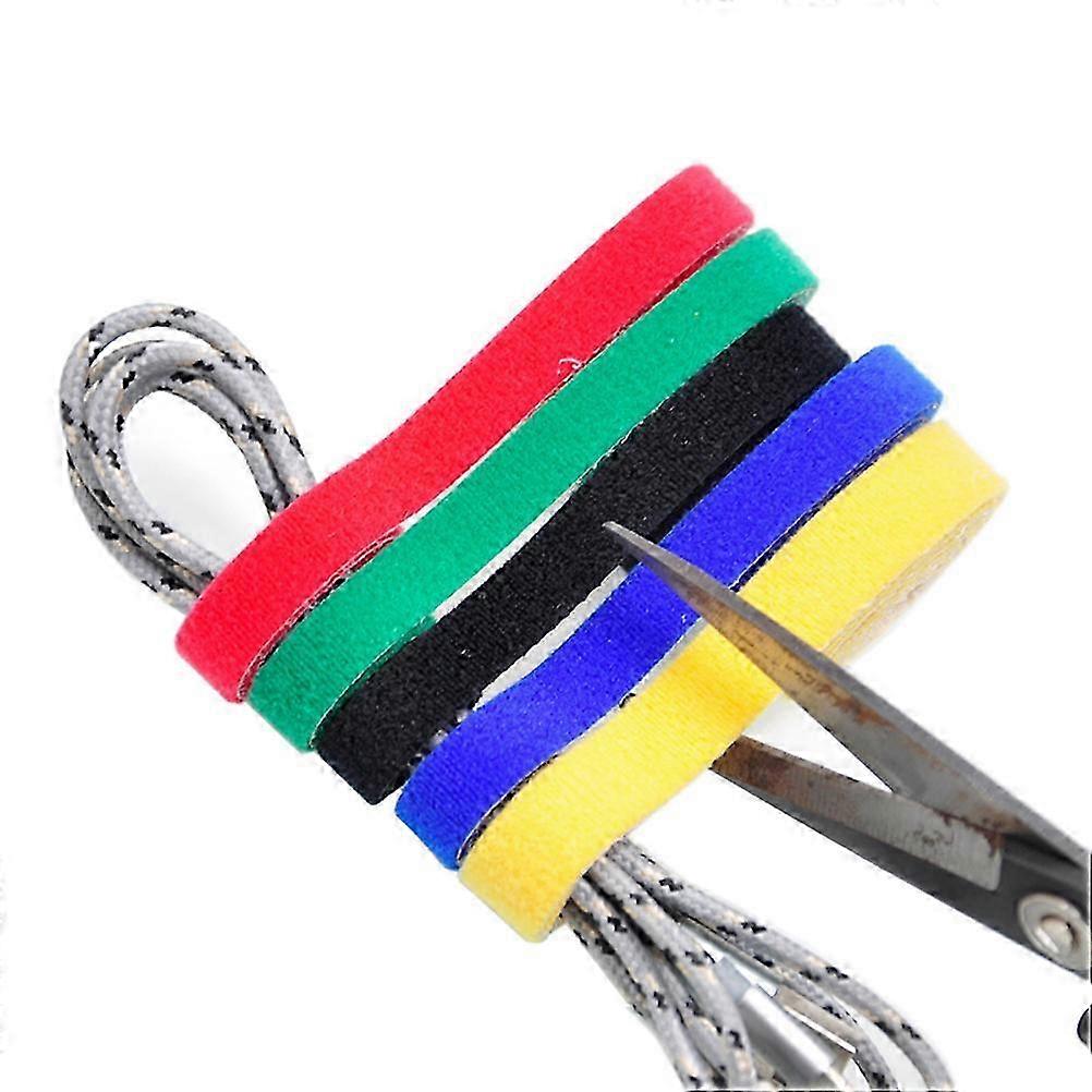 Cable Straps compatible with Cable Tying 2x100cm Adhesive Hook and Loop Straps