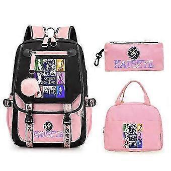 Katseye backpack student leisure backpack three piece set -New 7-14