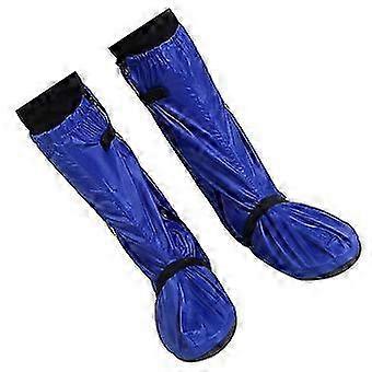 Wasserdichte Überschuhe aus Oxford-Gewebe für Regenwetter, 1 Paar, Blau