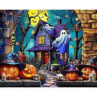 Haunted Halloween Party Jigsaw Puzzle for Adults SQZ1423