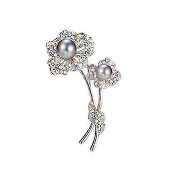 Perles Broche Femme - Broches de Perle Vintage avec 5a Zircon - Pull-Over en Robe Manteau Chemise, Cadeau de Bijoux pour Amie mre Fille - Mariage - Ca