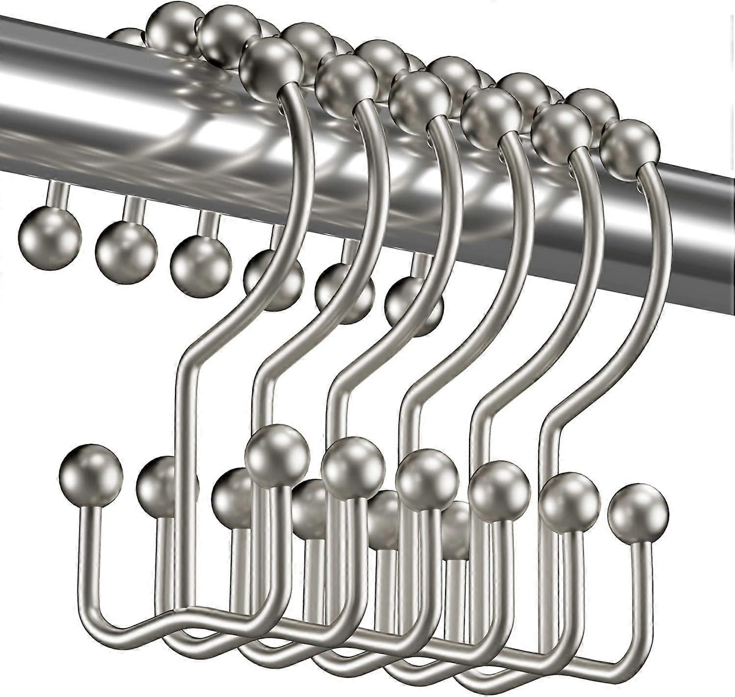 Shower Curtain Rings, Rust Proof, Elegant Metal