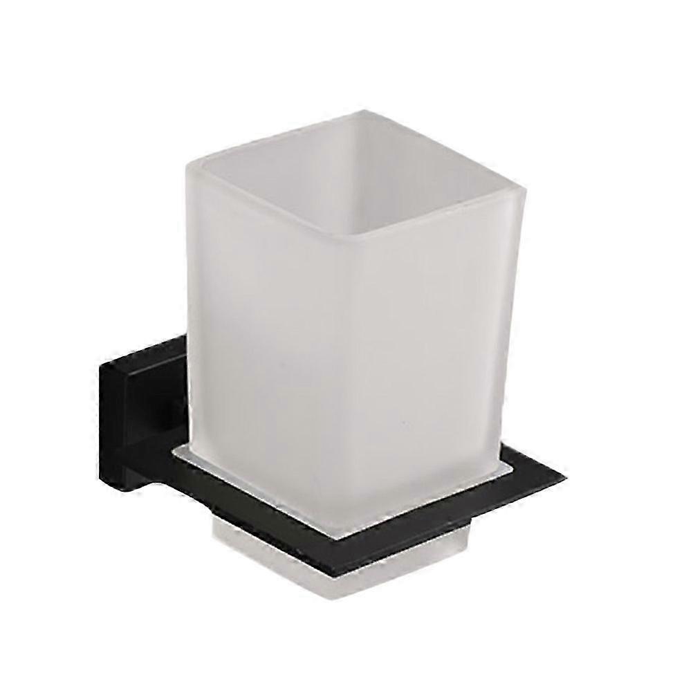 Zinc Bracket Toothbrush Holder With Glass Cups