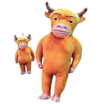 Printed Cow Plush Doll Stuffed Toy, Soft Plushie Throw Pillow Novelty Gifts_NEW