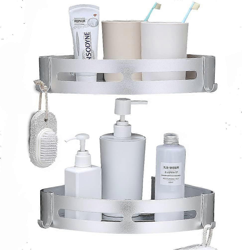 Adhesive Shower Shelf Space-Saving Drainage-Optimised Durable