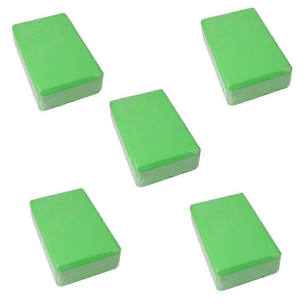Yoga Blocks Cube Bricks Reincompatible withcement Mat Green