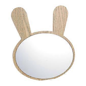 Puinen pöytämeikkipeili elegantti ruskea