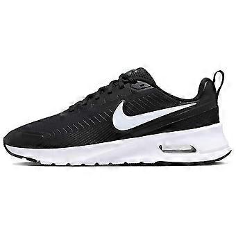 Zapatillas casuales bajas Nike Air Max Nuaxis Fabric con amortiguación cómoda, transpirables y con gran rebote, para hombre, color negro y blanco (FD4329-001)