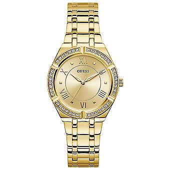 Guess Uhren Damen Cosmo Uhr für Frauen Analog Quarz mit Edelstahl Armband GW0033L2