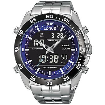 Lorus Digital Man Watch Analog/ Quartz Digital with Stainless Steel Bracelet RW629AX9