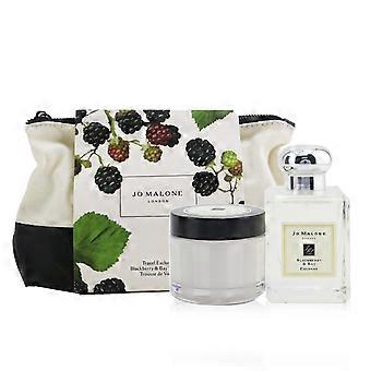 Jo Malone Blackberry & Bay Travel Kit: Cologne Spray 50ml/1.7oz + Body Cream 50ml/1.7oz + Pouch  2pcs+pouch