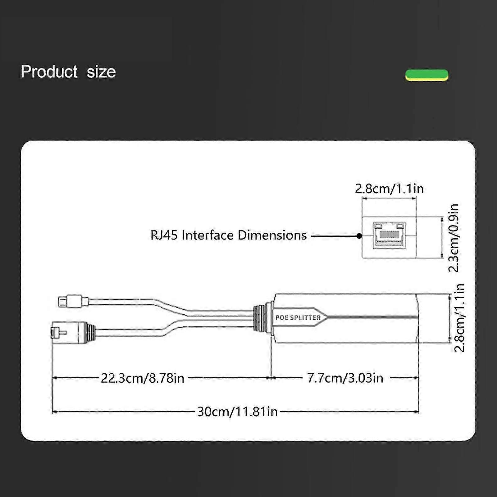 POE Splitter 48V to 5V Reliable Conversion