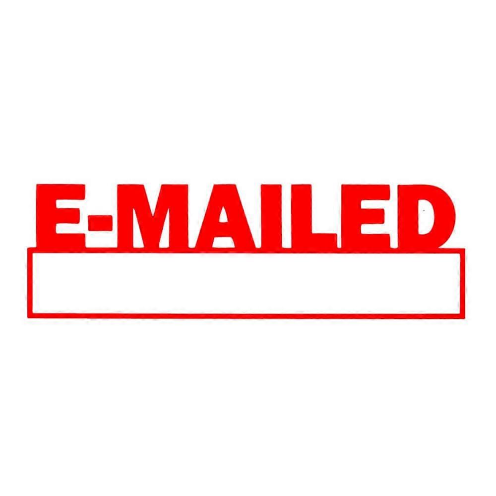 EMAILED DATE X Stamper Self Inking Message Stamp Ergonomic Durable Material