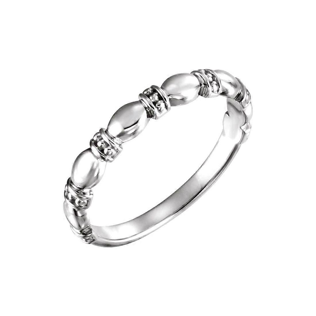925 Sterling Silver Stackable Ring -- Size 6.5 Stackable Ring for Women - 2.2 Grams