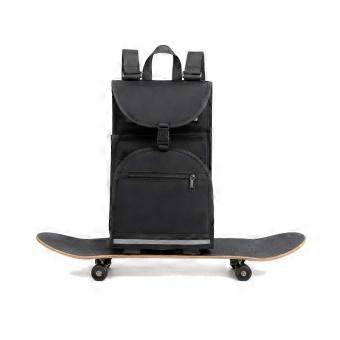 Skateboard Backpack for Electric Skateboards with Adjustable and Reflective Elements