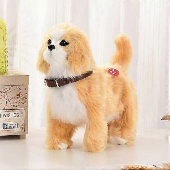 Musical Walking Tail-Wagging Plush Dog