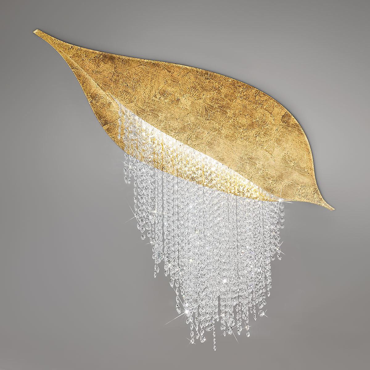 Fonte Di Luce Led Dimmable Ceiling Light 3 Light Gold Leaf