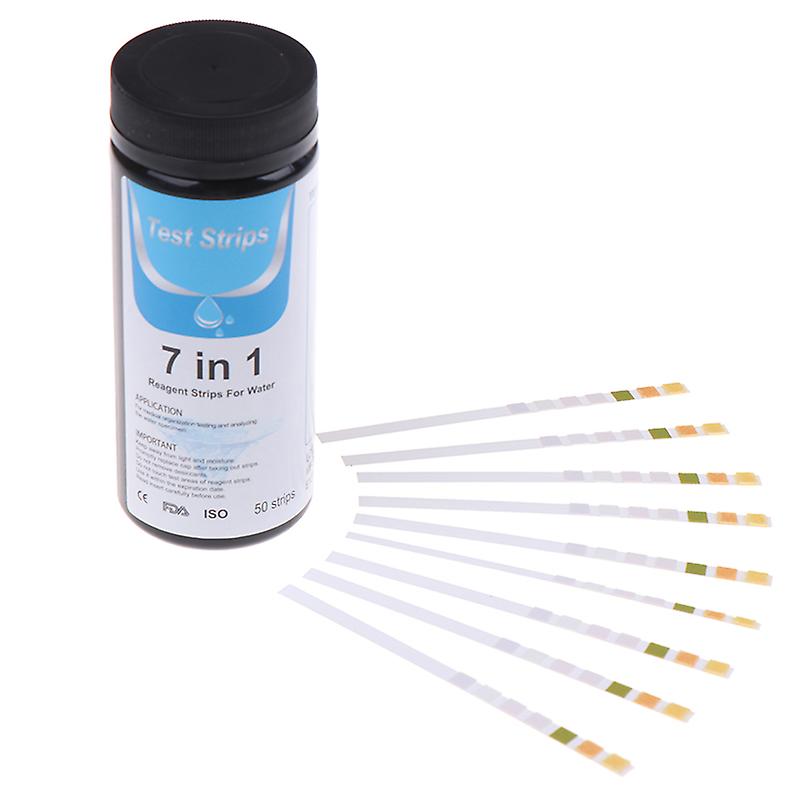 50stk 7 In1 Akvarium Akvarium Akvarium Vand Tropiske Teststrimler Kit Nitrit Strimler